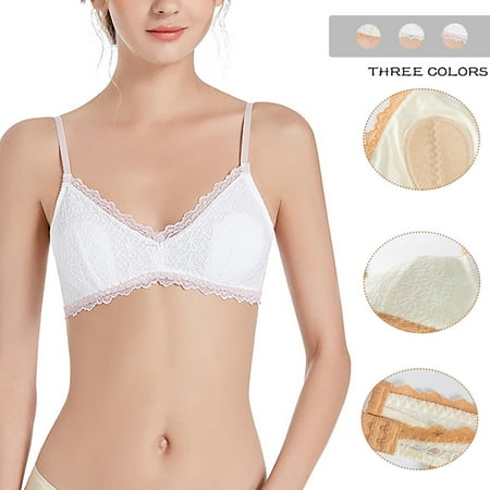 Itsame 1PC Bras for Women s Full Support Everyday Casual Bra Set Comfortable Tie Back Wireless Comfort Bralette Green Size M
