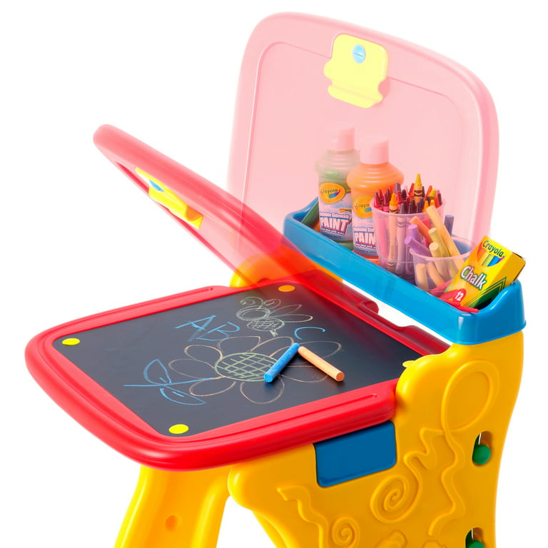 Crayola Play 'N Fold 2-in-1 Art Studio Easel Desk – Ages 3 Years and up -  Multi in color 