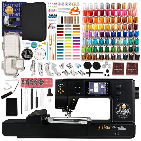 Bernette B79 Harry Potter Sewing & Embroidery Machine with Deluxe Accessory Kit
