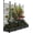 Black-4 sections-Upgrade, variant on Vertical Garden Planter Box with Trellis - Raised Bed Kit for Patio & Balcony