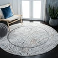 thumbnail image 2 of SAFAVIEH Sonoma Claud Abstract Area Rug, Ivory/Grey, 6'7" x 6'7" Round, 2 of 8