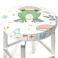thumbnail image 6 of Cauagu Frog and Mushrooms Print Round Stool Covers,Seat Cushion for Round Bar Stool Chair Seat Cover for Bar Round Chair Fits for 12/13/14in Bar Stool Cushion, 6 of 7