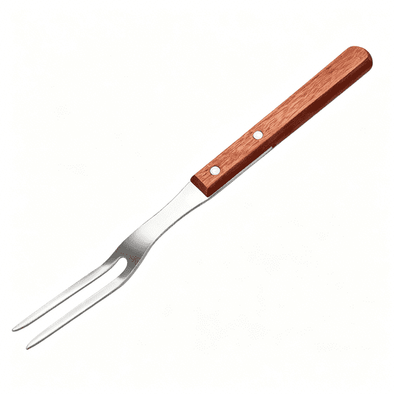 EXLEAF | Commercial Grade BBQ Fork, Wood Handle (13-Inch)