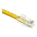 CableWholesale 2 Foot Cat6 Yellow Ethernet Patch Cable, Bootless, 24AWG ...