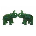 thumbnail image 1 of Feng Shui Import LLC 4564 Paire de Statues d'Éléphant Vert, 1 of 1