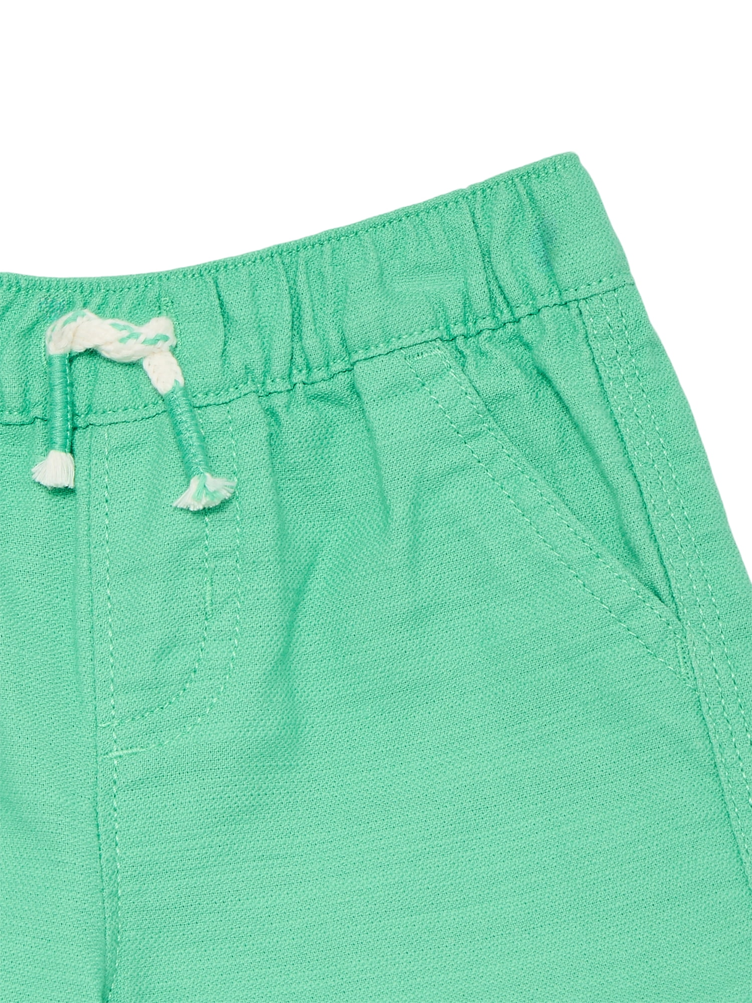 Wonder Nation Baby Boys Cotton Twill Drawstring Shorts, Sizes 0M-24M