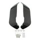 thumbnail image 4 of Parabrisas de pierna de motocicleta, deflector de aire, accesorios de parabrisas de ala lateral, Negro, 4 of 8