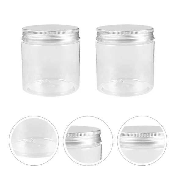 6 Pcs Mini Plastic Bottle Food Jars With Lids Mason Reusable Baby Storage