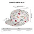 thumbnail image 6 of Haiem Cute Dinosaur Classic Snapback Cap Flat Bill Hat Baseball Cap Adjustable Size Cotton Dad Hat, 6 of 9