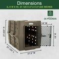 thumbnail image 3 of Dakota 283 Canine Rough and Tough Economy Pet Kennel, Large, Coyote Granite, 3 of 9