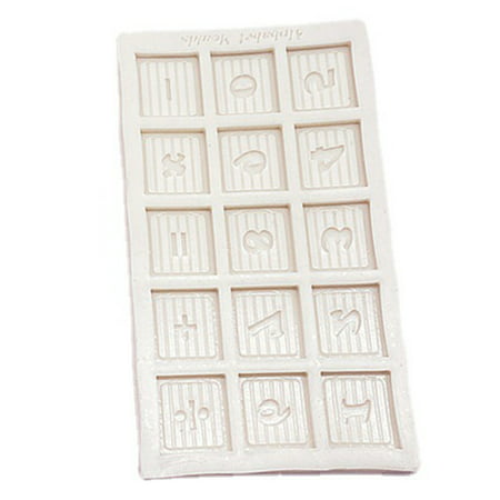 

for Creative Letter Number Silicone Chocolate Candy Moulds for Cake Fondant Baki