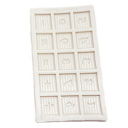 

for Creative Letter Number Silicone Chocolate Candy Moulds for Cake Fondant Baki