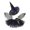 Black, variant on Huanglei Girls Halloween Tutu Dress With Hat Mesh Skirt For Party Performance ()