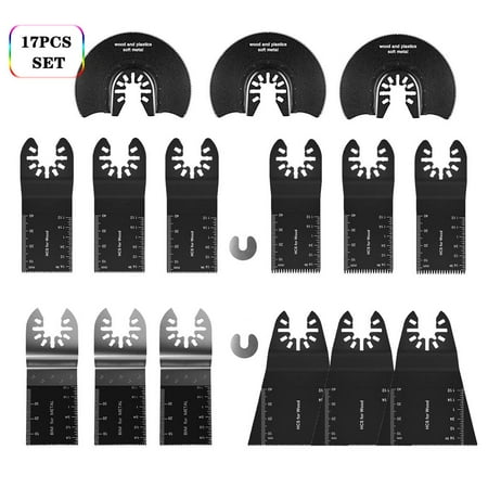 

17pcs Oscillating Saw Blades Multitool Electric Cutting Tools Accessories