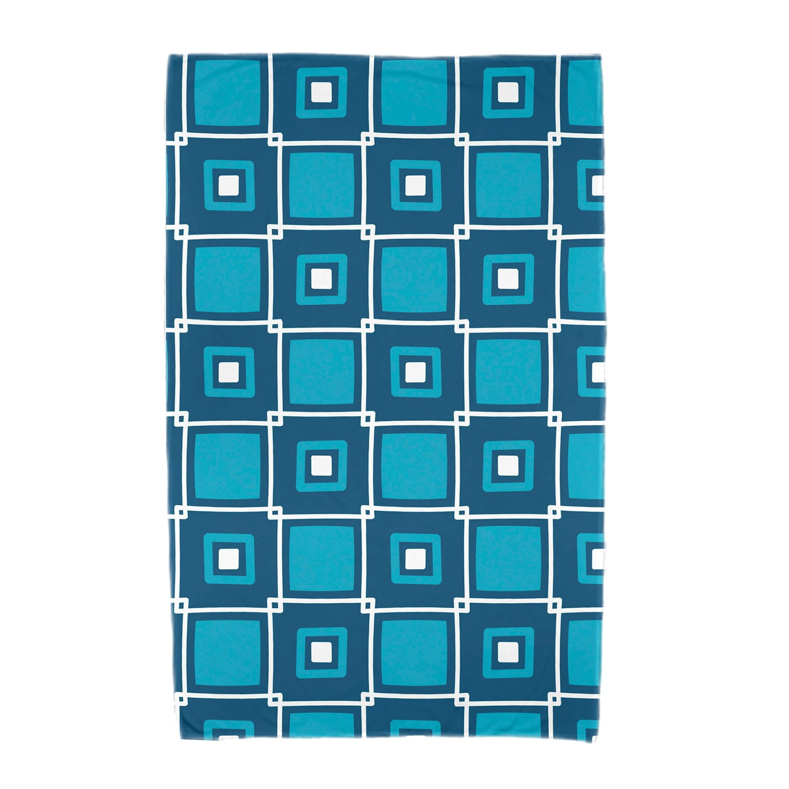 Simply Daisy 30" x 60" Square Pop Geometric Print Beach Towel