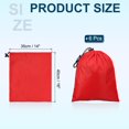 thumbnail image 2 of Uxcell Travel Storage Bags with Toggle Waterproof 210D Polyester Drawstring Bag Stuff Sack Cinch Bag Red 14 x 16 Inch, 2 of 7
