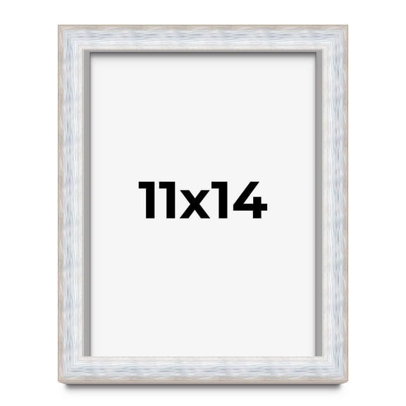 11x14 Shadow Box Frame Silver | 1.625 Inches Deep Real Wood Contemporary Shadowbox Display Frame |