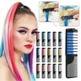thumbnail image 4 of ZTTD Hair Chalk for Girls Washable Hair Chalk Comb - Temporary Hair Dye for Kids Age 6 7 8 9 10 11 12 Children's Day Birthday Halloween Party Holiday, Multiple Colors Options, 4 of 4