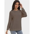 thumbnail image 5 of Women's Long Sleeve Knitted Crew Neck T-shirt, 5 of 6