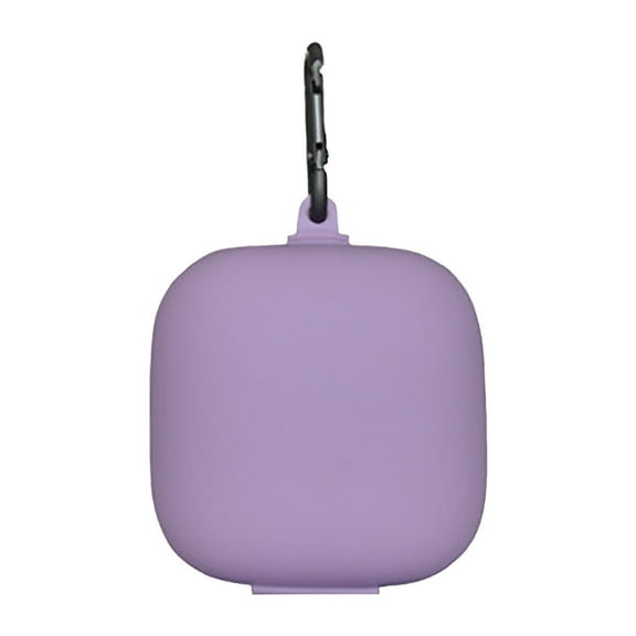Silicone Earphone Case Cover 360° Protection Anti-drop with Carabiner Easy to Install Odorless