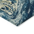 thumbnail image 4 of Addison Rugs Chantille Indoor/Outdoor Transitional Geometric, Abstract Navy Washable Rectangle Rug, 5' x 7'6", 4 of 6