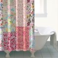 thumbnail image 4 of Pioneer Flower Floral Print Pattern Shower Curtain 72"x72" ,Bathroom Decorative Shower Curtains Set with 12 Hooks,Modern Waterproof Washable Shower Curtain, 4 of 6