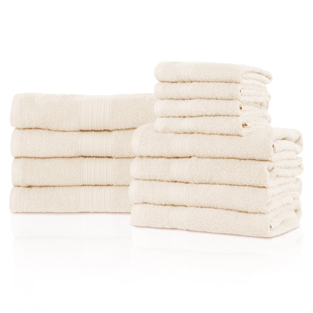 Hemingford 100 EcoFriendly Cotton Bath Towels 12Piece Set by