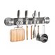thumbnail image 1 of Organizador de utensilios de cocina de pared con ganchos de vacío en línea, sin taladros, soporte para cuchillos con ganchos ajustables para espátulas y toallas de baño., 1 of 8