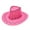 Hot Pink, variant on Seductiva Cowboy Adult Casual Solid Suture Summer Western Fashion Cowboy Sun Hat Wide Brim Travel Sun Cap