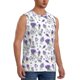 thumbnail image 2 of Fotbe Lavender Bicycle Men's Camiseta sin Mangas Estampada para Hombres, Playera Casual para Gimnasio, Entrenamiento, Playa-Small, 2 of 7