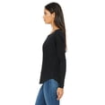 thumbnail image 4 of Bella + Canvas Ladies' Flowy Long-Sleeve T-Shirt with 2x1 Sleeves - 8852, 4 of 4