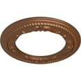 thumbnail image 3 of Ekena Millwork 12 1/4"OD x 7 1/2"ID x 7/8"P Roped Medway Ceiling Medallion (Fits Canopies up to 7 1/2"), Hand-Painted Polished Copper, 3 of 6