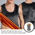 thumbnail image 3 of Polyester Men Vest Portable Reusable Washable Stylish Solid Color Thermal Warm Keeping Dual Layer Boys Underwear Clothing Dark Grey 3XL, 3 of 10