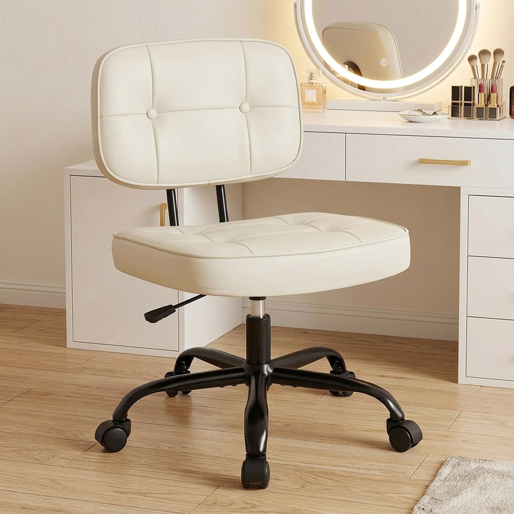 armless office desk chair small product