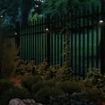 thumbnail image 3 of TorchStar 6 Pack Dusk-to-Dawn LED Solar Fence Lights for Pathway, 4000K Cool White, Black, 3 of 7