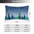 thumbnail image 2 of Honeii Christmas Trees Print Pillow Cases,Plush Throw Pillow Covers,Decorative Pillowcase for Sofa, Couch, Living Room-14"x20", 2 of 6