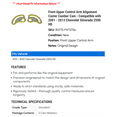 thumbnail image 2 of Front Upper Control Arm Alignment Caster Camber Cam - Compatible with 2001 - 2013 Chevy Silverado 2500 HD 2002 2003 2004 2005 2006 2007 2008 2009 2010 2011 2012, 2 of 2