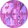 thumbnail image 1 of Ahgly Company Indoor Round Animal Purple Traditional Area Rugs, 5' Round, 1 of 4