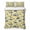 Sunburst Yellow, Indigo Blue, variant on Quilts King Size Bedding Set, Palm Trees Lightweight Quilted Comforter, Summer Island Ocean Waves Pattern Rustic Soft Reversible Bedspread Coverlet with Pillow Covers for All Season, 96" x 106"