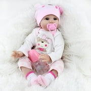 CHAREX Reborn Baby Doll Girl, 16 inches Newborn Baby Doll Toy Lucy for Kids 3 