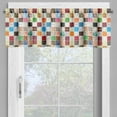 thumbnail image 2 of Ambesonne Colorful Window Valance, Patchwork Retro Style, 54" X 18", Multicolor, 2 of 5