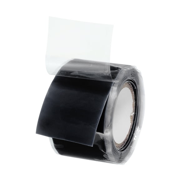 Unique Bargains Grip Tape, Self-Fusing Silicone Tape 5ft, Sealing Repair Wrap Tape, Black 1 Pcs