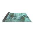 thumbnail image 2 of Ahgly Company Indoor Square Abstract Light Blue Modern Area Rugs, 5' Square, 2 of 4