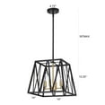 thumbnail image 5 of CHLOE Ironclad Industrial 4 Light Black Inverted Pendant Ceiling Fixture 14", 5 of 11