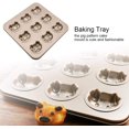 thumbnail image 2 of Baking Tray-9-cavity Durable Pig Pattern Baking Tray Cake Bread Dessert Mould, 2 of 7
