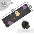 thumbnail image 5 of Yayeee Runner Rug for Bedroom 2'x6' Machine Washable Hallway Non Slip Mat, Black Halloween Ghosts, 5 of 8