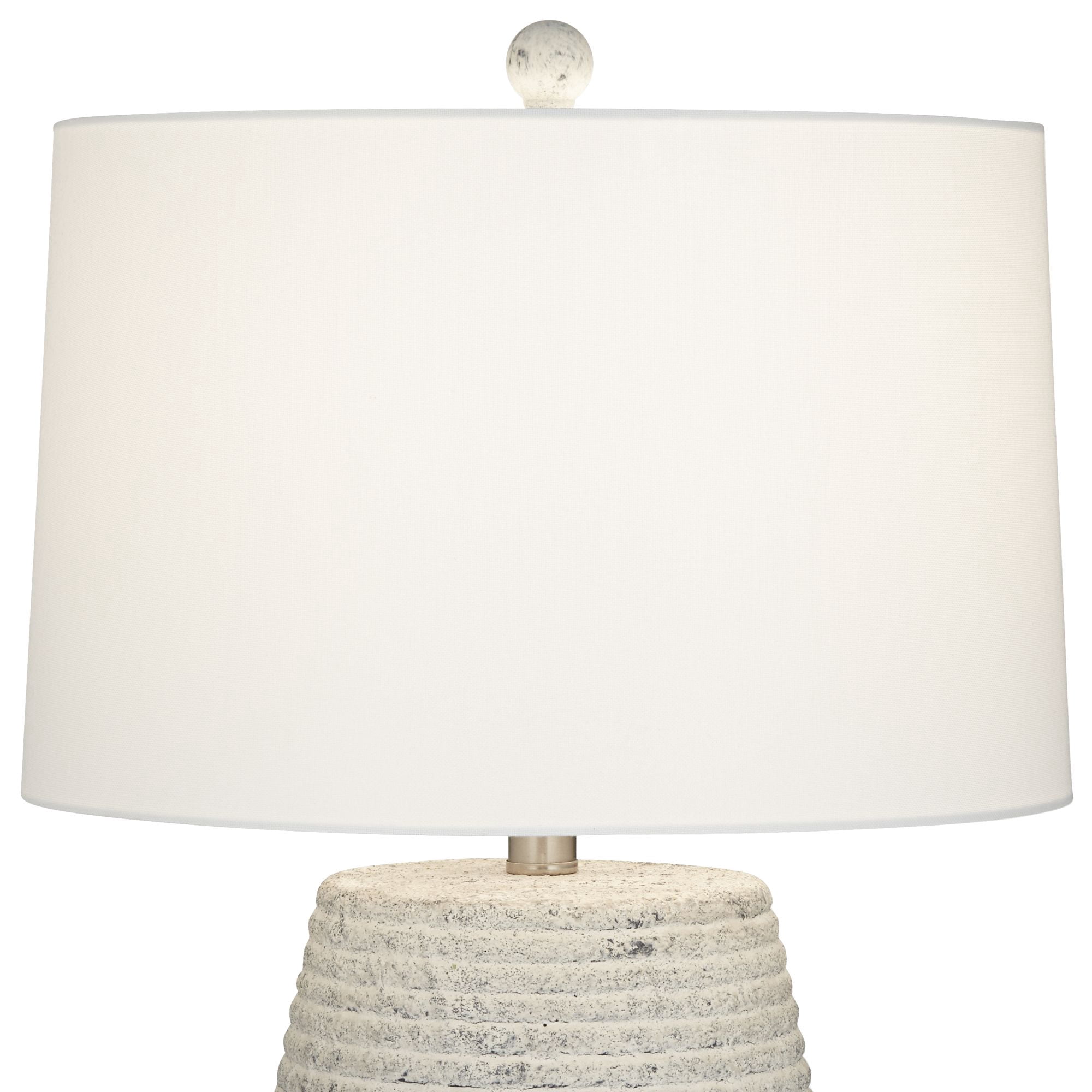 360 Lighting 23" High Small Mid Century Modern Accent Table Lamp Handcrafted Sandstone Finish Ceramic Living Room Colors May Vary