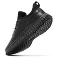 thumbnail image 2 of SHULOOK Zapatos de trabajo impermeables sin cordones y antideslizantes para hombre, negros, talla 9.5, 2 of 8