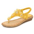 thumbnail image 4 of Sandalias de tanga de mujeres con arco Sandalias planas sandalias ortopédicas de verano se deslizan en sandalias casuales para interiores al aire libre, 4 of 6