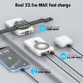 thumbnail image 3 of Magnetic Wireless Power Bank,10000mAh Magnetic Portable Charger for iPhone 15/14/13/12 Series,Compatible for Wireless and Wired Charging USB-C Battery Pack Fast Charging Power Bank, White, 3 of 7